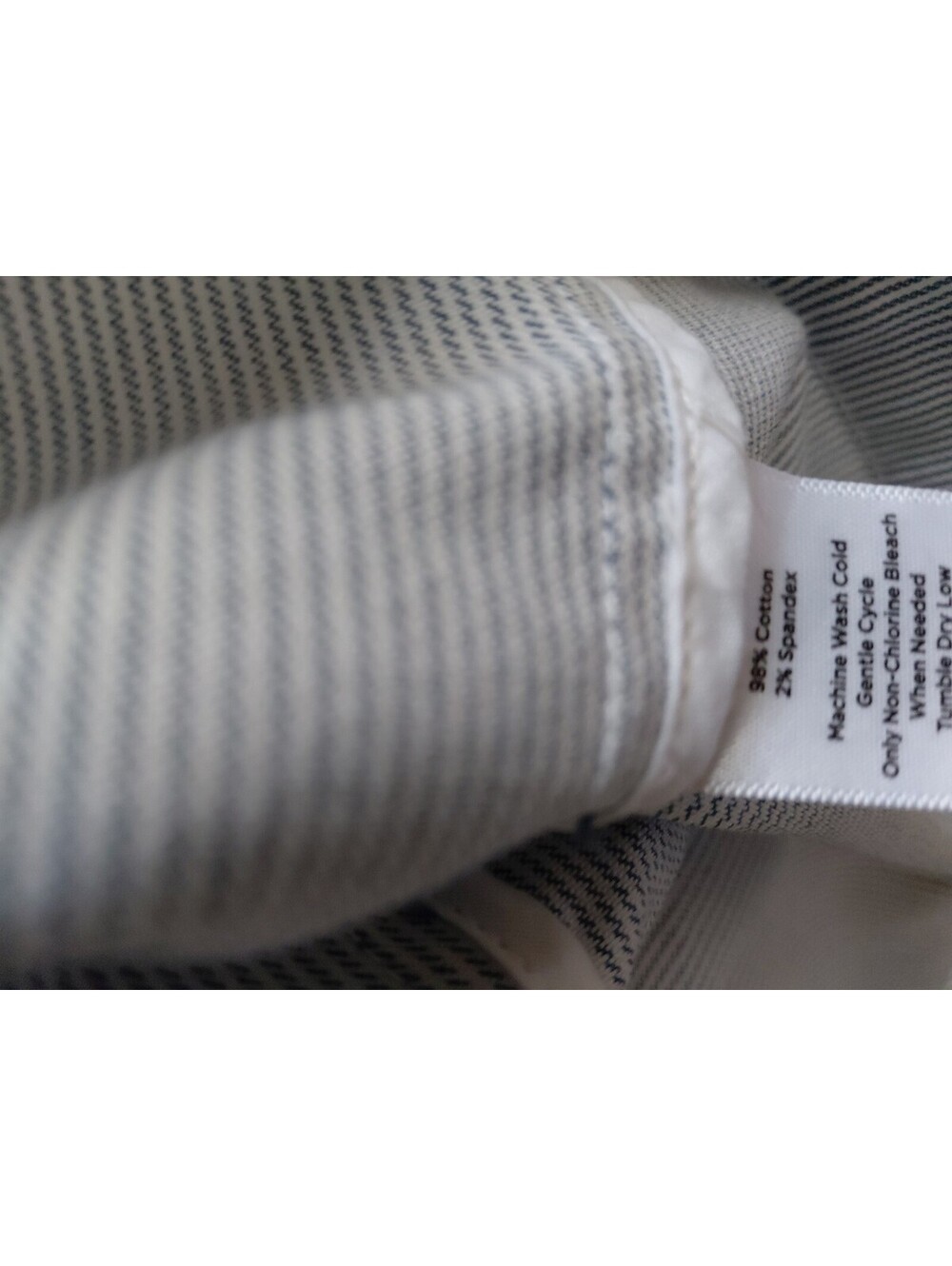 Talbots Stripe Twill Jacket Light Blue Size 2X Excellent Condition #785 - Picture 9 of 11